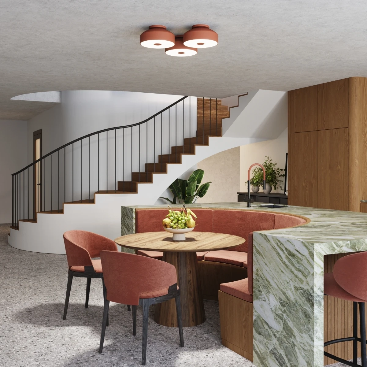 Plafond OMIQ ockraröd