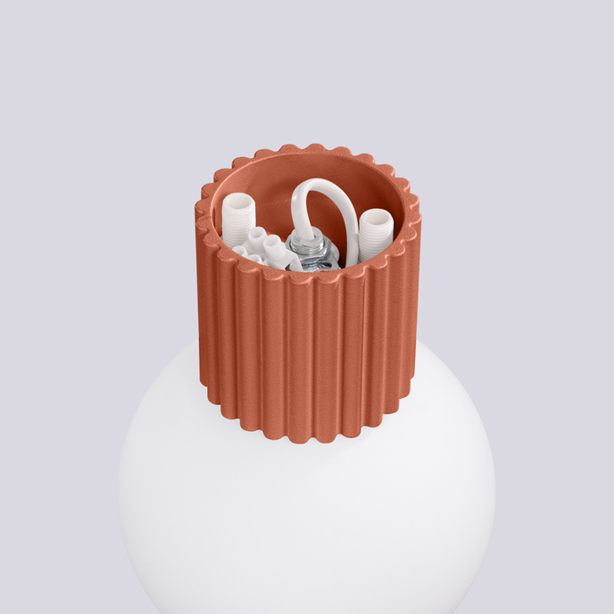 Vägglampa HALO ockraröd IP44