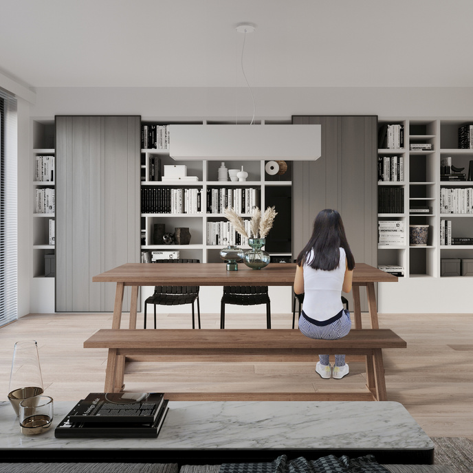 Ljuskrona SANTA 120 vit + 5x LED-lampa E27 4000K Kall 7,5W 650lm