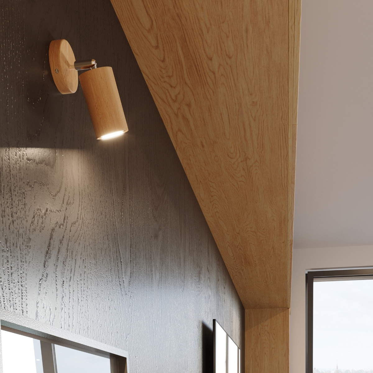 Plafond BERG 2 naturligt trä