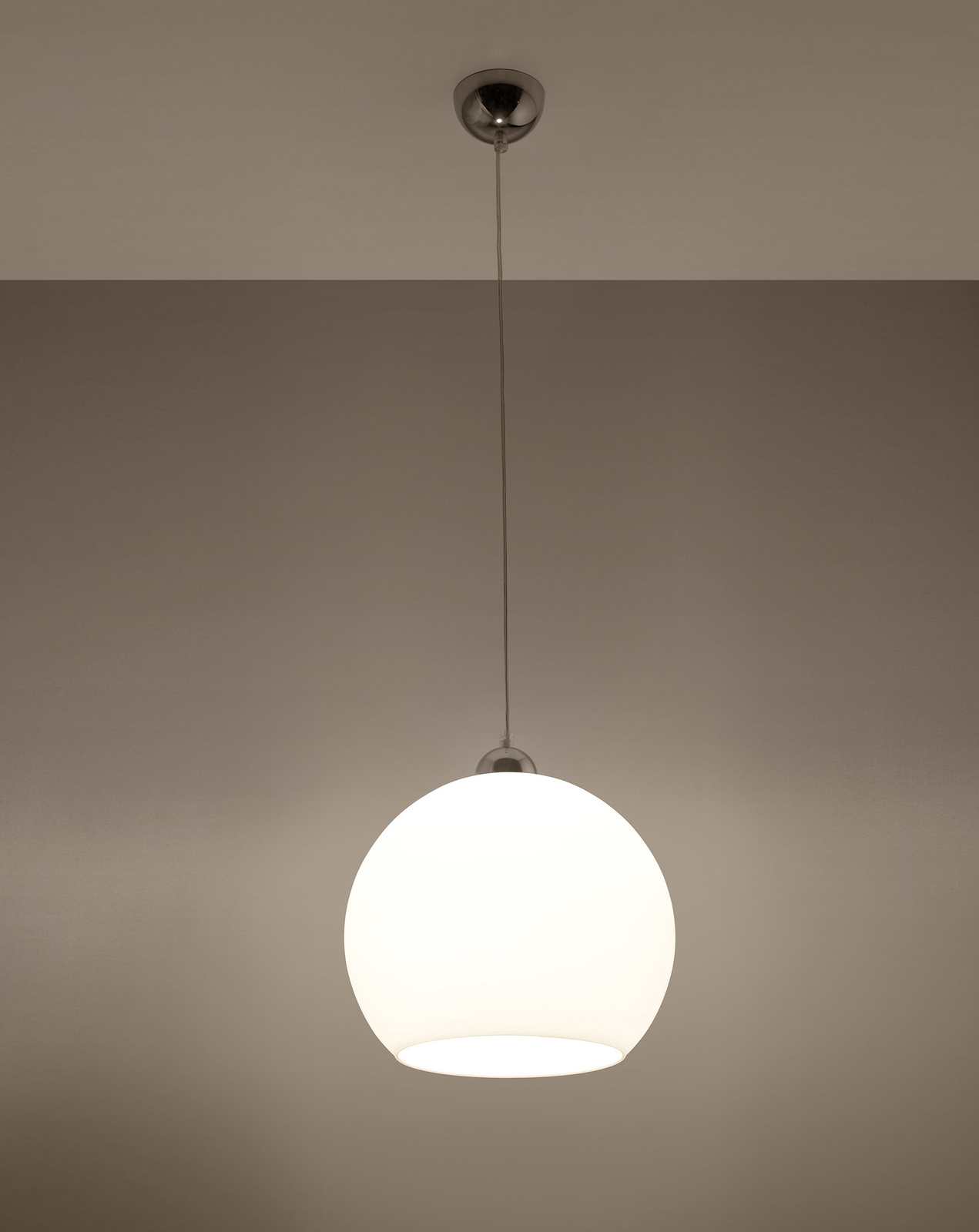 BALL taklampa vit + 1x LED-glödlampa E27 3000K varm 7,5W 620lm