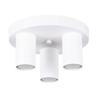 Plafond LAGOS 3P vit + 3x LED-glödlampa GU-10 4000K kall 7W 530lm