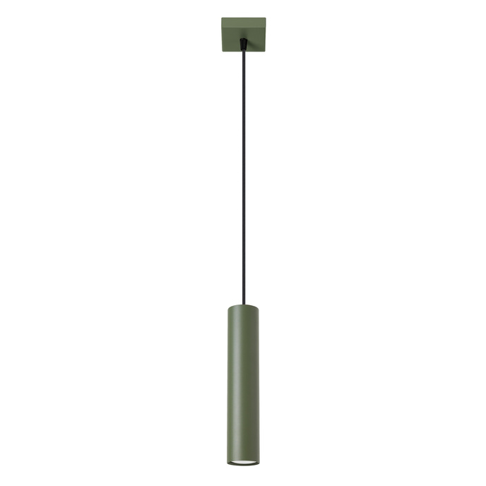 LAGOS 1 taklampa olivgrön + 1x LED-lampa GU-10 3000K varm 7W 510lm