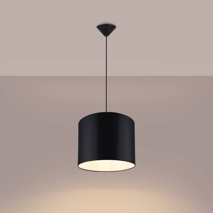 NOVA 30 taklampa svart + 1x LED-lampa E27 4000K Cold 7,5W 690lm