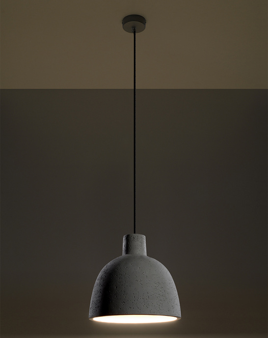 DAMASO taklampa + 1x LED-glödlampa E27 4000K Cold 7,5W 650lm