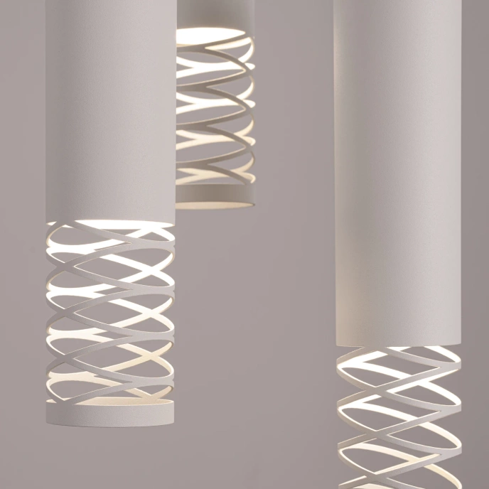 Pendellampa LAMI 3P vit