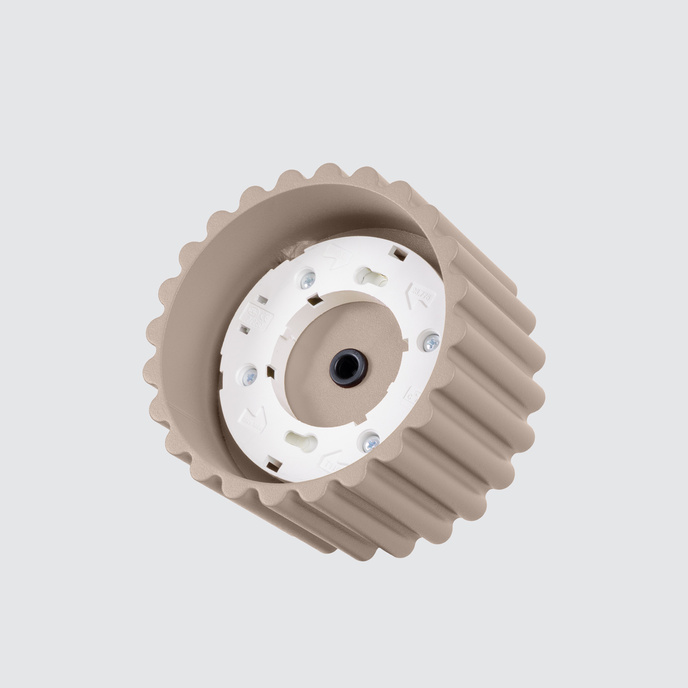 Taklampa AURA 1 taupe Gx53