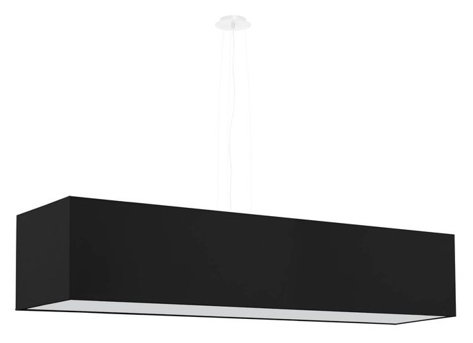 Ljuskrona SANTA 120 svart + 5x LED-lampa E27 3000K varm 7,5W 620lm