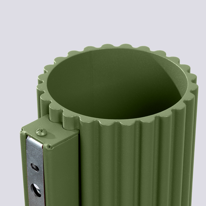 Vägglampa AURA olivgrön G9