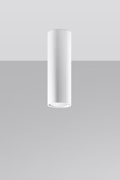 Plafond LAGOS 20 vit + 1x LED-lampa GU-10 3000K varm 7W 620lm