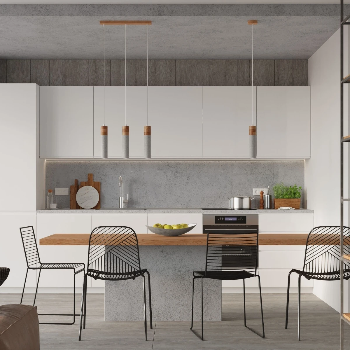 ZANE 1 grå taklampa