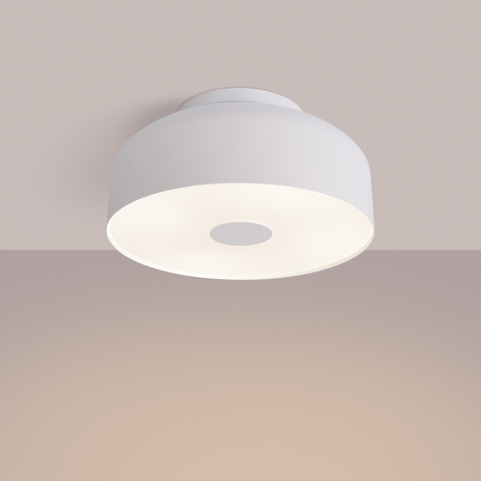 Plafond OMIQ vit + 4X LED-lampa E27 3000K varm 7,5W 620lm