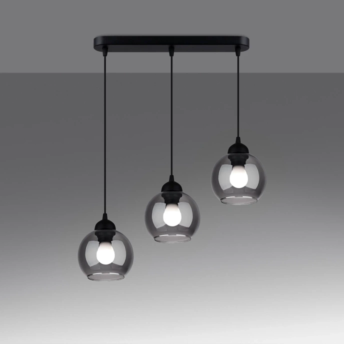 Pendel lampa ALINO 3 svart