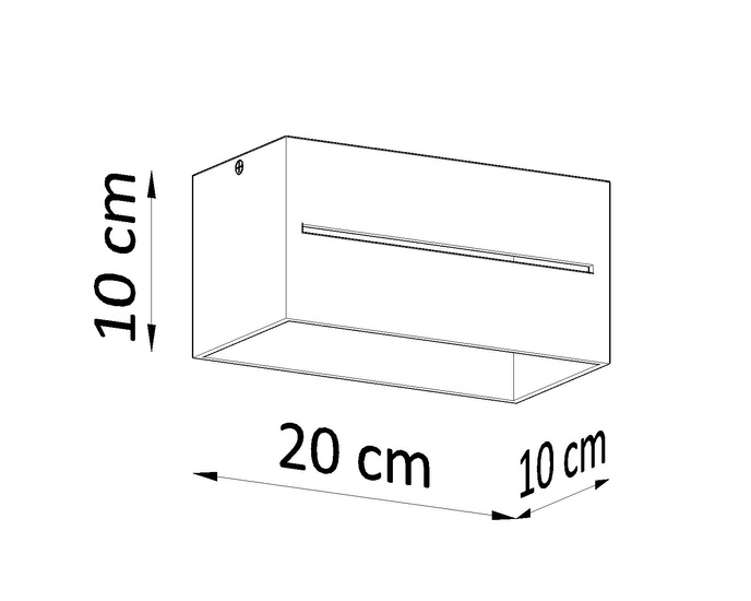 Plafond LOBO MAXI grå + 2x LED-lampa G9 4000K kall 4,5W 530lm