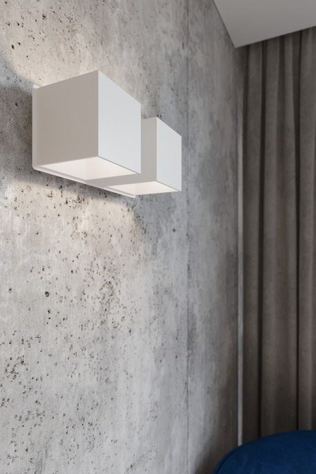 Vägglampa QUAD 2 vit + 2x LED-lampa G9 3000K varm 4,5W 510lm