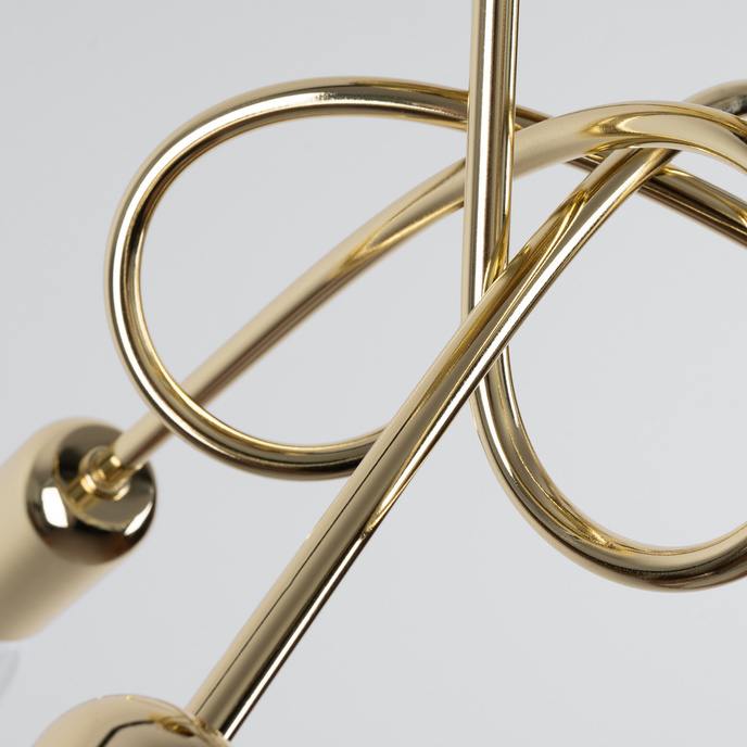 Ljuskrona SUPEŁ 3 glänsande guld + 3X LED-lampa E27 3000K 7W 760lm