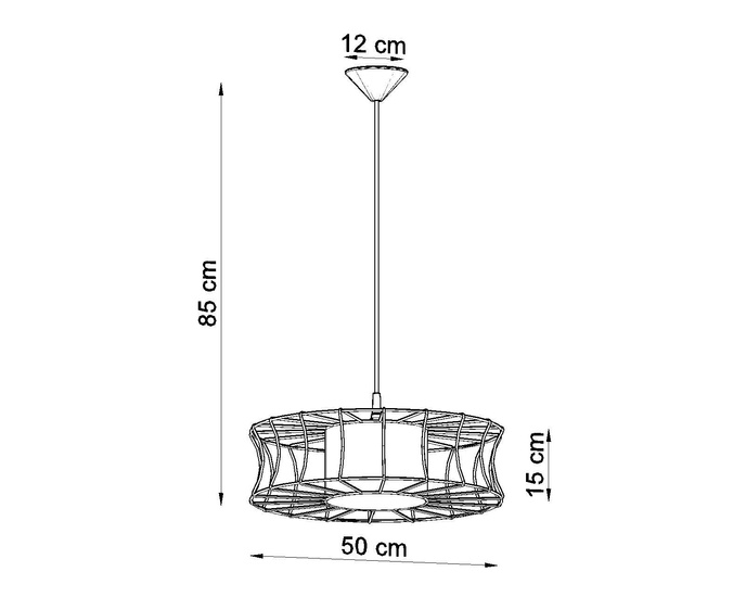 SALERNO taklampa vit