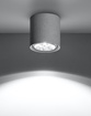 Plafond CULLO 140 betong + 1x LED-lampa GU10 AR111 4000K COLD 12W 850lm [WOJ+14147]