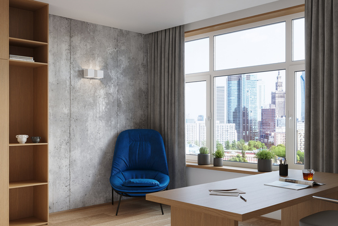 Vägglampa QUAD 2 vit + 2x LED-lampa G9 3000K varm 4,5W 510lm