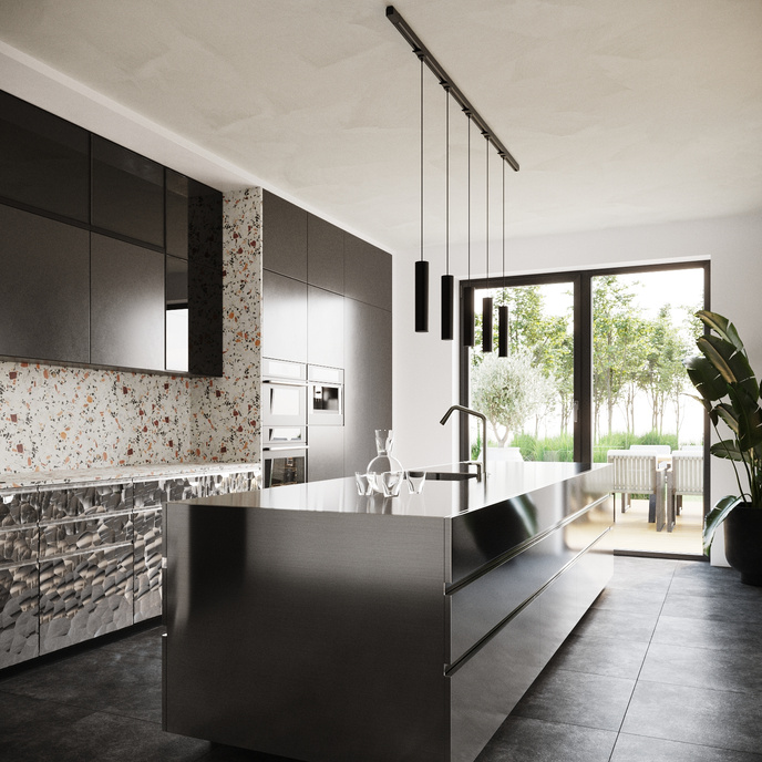 Pendellampa, 5-punkts, 3-fas strömskenesystem, LAGOS