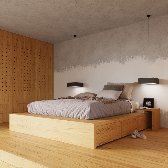 HORUS 45 svart pendellampa