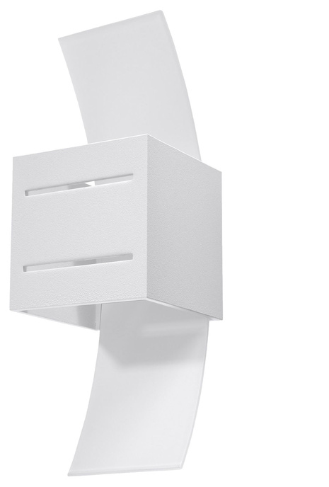 Vägglampa LORETO vit + 1x LED-glödlampa G9 4000K kall 4,5W 530lm