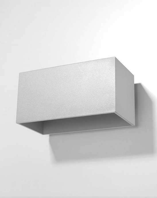 Vägglampa QUAD MAXI grå + 2x LED-lampa G9 4000K Cold 4,5W 530lm