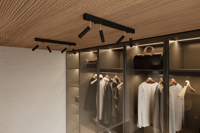 Vägglampa EYETECH 1 svart + 1x LED-lampa G9 4000K kall 4,5W 530lm