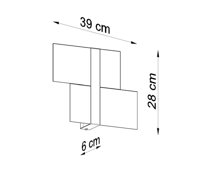 Vägglampa MASSIMO vit + 2x LED-lampa G9 4000K kall 4,5W 530lm