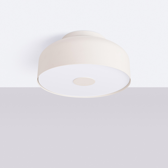 Plafond OMIQ beige + 4X LED-lampa E27 3000K varm 7,5W 620lm