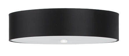 Plafond SKALA 50 svart + 5x LED-lampa E27 3000K varm 7,5W 620lm