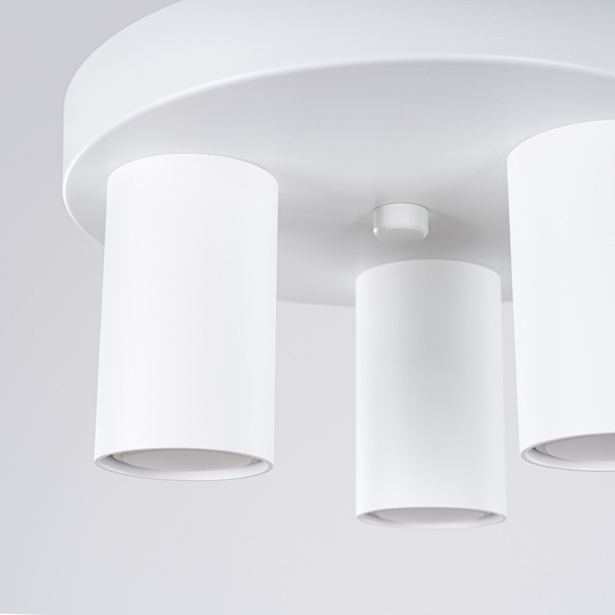 Plafond LAGOS 3P vit + 3x LED-lampa GU-10 3000K varm 7W 510lm