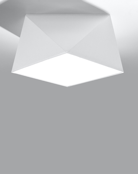 Plafond HEXA 25 WHITE + 1x LED-lampa E27 4000K Kall 7,5W 650lm
