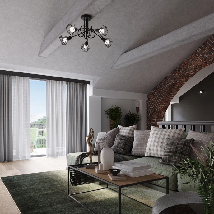 Plafond ARTEMIS 2 svart