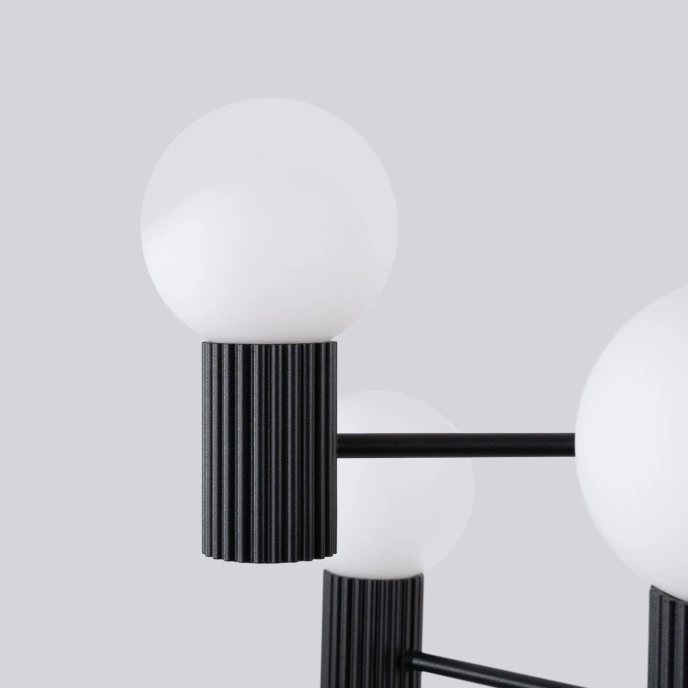 Ljuskrona HALO 6 svart