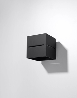 Vägglampa LOBO svart + 1x LED-lampa G9 3000K varm 4,5W 510lm