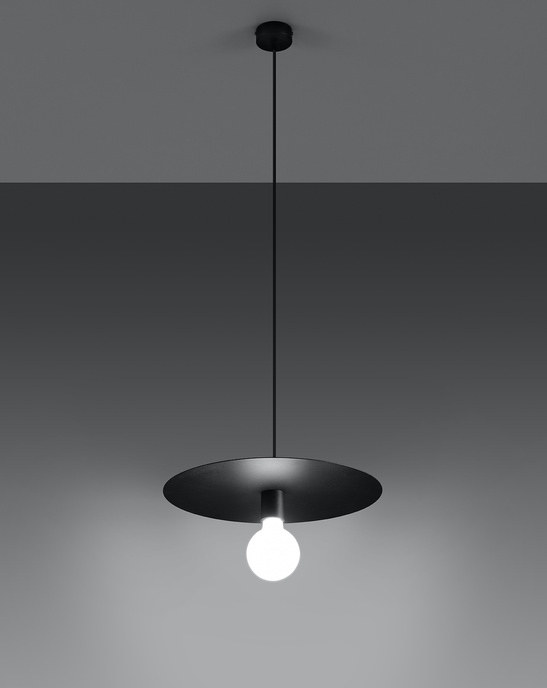 FLAVIO taklampa svart + 1x LED-lampa E27 3000K varm 7,5W 620lm