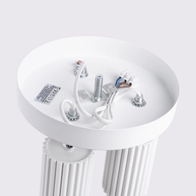 Taklampa KARBON 3P vit