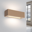 Vägglampa keramik RIGATA taupe