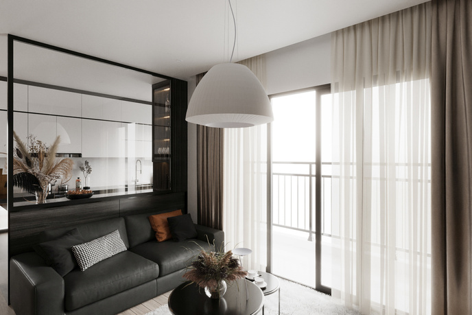 Ljuskrona BELLA 60 vit + 3x LED-lampa E27 4000K Kall 7,5W 650lm