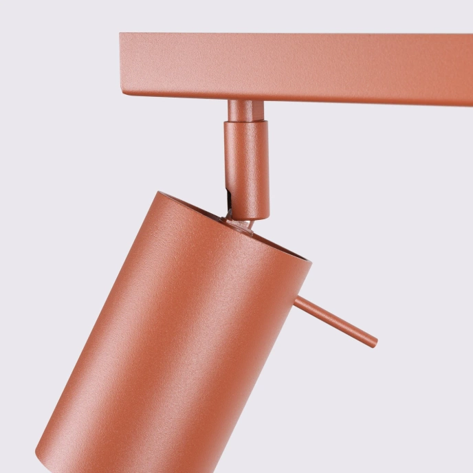 Taklampa RING 2 röd ochra