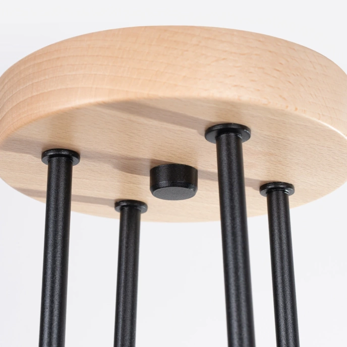 TIMBO 4 ljuskrona svart