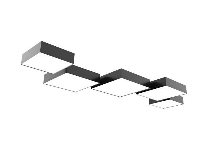 Takplafond HORUS 35 WHITE + 2x LED-lampa E27 3000K varm 7,5W 620lm