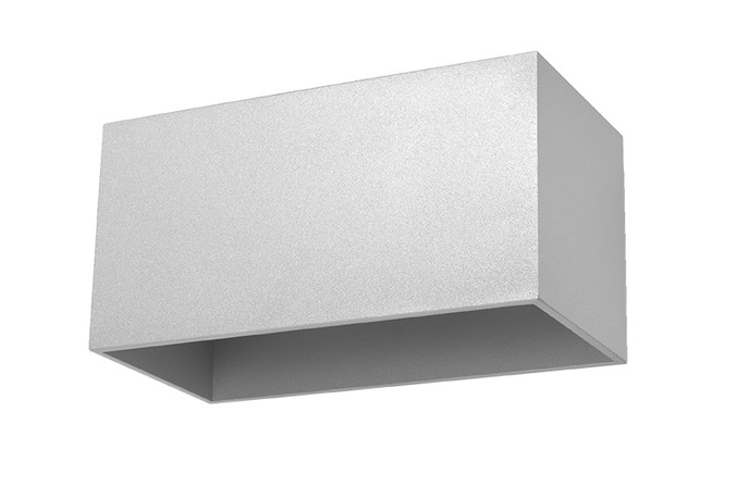 Vägglampa QUAD MAXI grå + 2x LED-lampa G9 3000K varm 4,5W 510lm