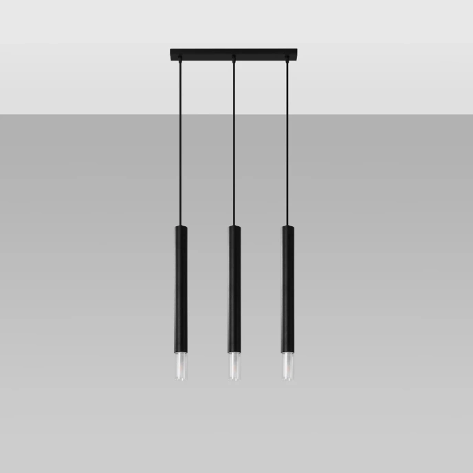 Pendel lampa WEZYR 3 svart