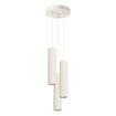 KARBON 3P taklampa beige + 3x LED-lampa GU-10 4000K Cold 7W 530lm