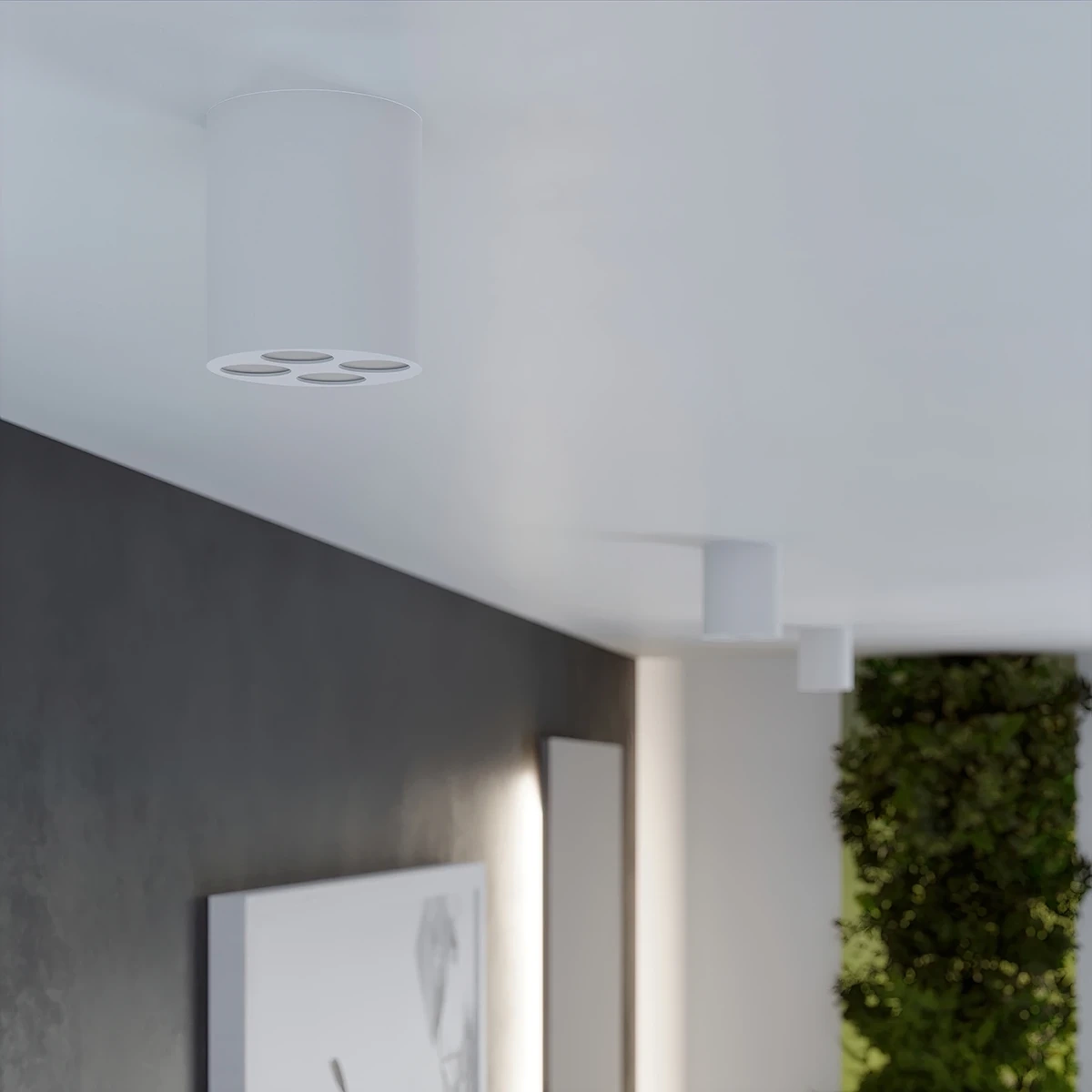 LED-plafond ZOE vit