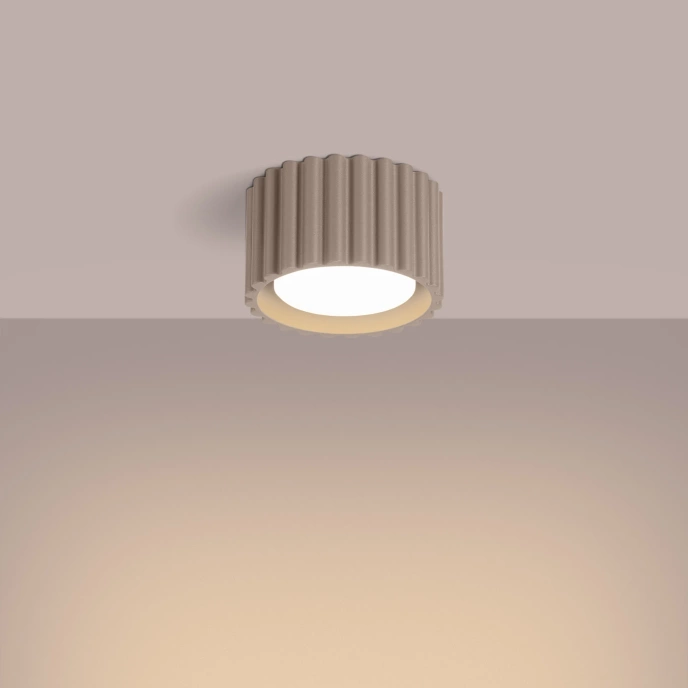 Taklampa AURA 1 taupe Gx53