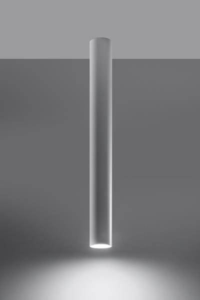 Plafond LAGOS 60 vit + 1x LED-lampa GU-10 4000K kall 7W 630lm