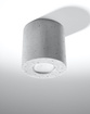 Plafond ORBIS betong + 1x LED-lampa GU-10 3000K varm 7W 620lm